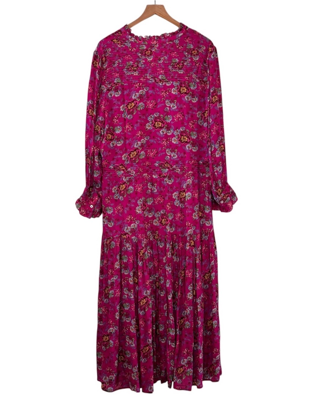 Sundance Raspberry Zora Floral Ruffle Dress XL - Picture 8 of 11